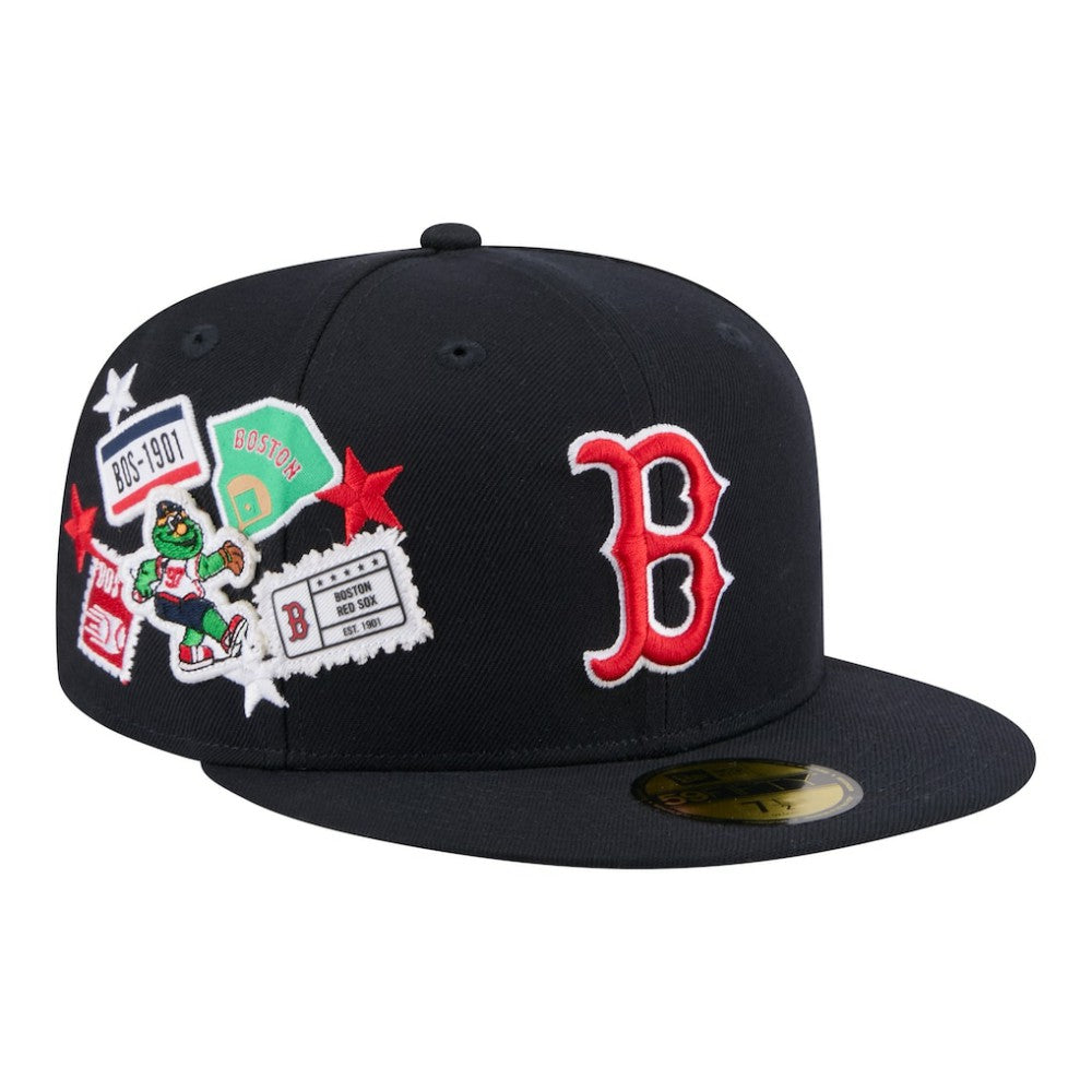 Navy Boston Red Sox New Era City Patch 59FIFTY Fitted Hat
