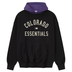 Heather Black/Purple Colorado Rockies Fear of God x MLB Sport Fit Hoodie