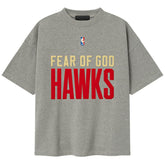 Atlanta Hawks Fear of God x NBA Unisex 90s T-Shirt