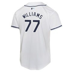 White Carson Williams Tampa Bay Rays Nike Youth Home Player Game Jersey