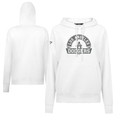 White Los Angeles Dodgers Levelwear Women's Adorn Banner Arch Hoodie