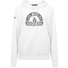 White Los Angeles Dodgers Levelwear Women's Adorn Banner Arch Hoodie