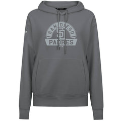 Stone San Diego Padres Levelwear Women's Adorn Banner Arch Hoodie