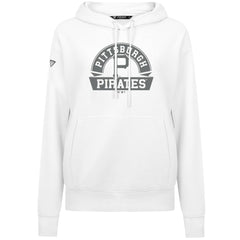 White Pittsburgh Pirates Levelwear Women's Adorn Banner Arch Hoodie