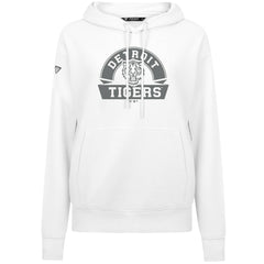 White Detroit Tigers Levelwear Women's Adorn Banner Arch Hoodie