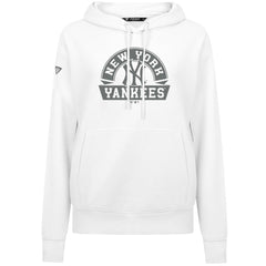 White New York Yankees Levelwear Women's Adorn Banner Arch Hoodie