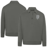 Stone San Francisco Giants Levelwear Women's Canmore Chenille Logo Quarter-Zip Top
