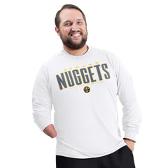 Denver Nuggets G-III Sports by Carl Banks Adaptive Printed Mesh Effect Long Sleeve T-Shirt sale