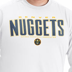 Denver Nuggets G-III Sports by Carl Banks Adaptive Printed Mesh Effect Long Sleeve T-Shirt sale