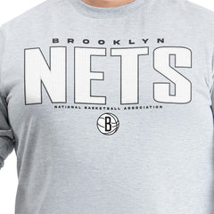 Brooklyn Nets G-III Sports by Carl Banks Adaptive Printed Mesh Effect Long Sleeve T-Shirt