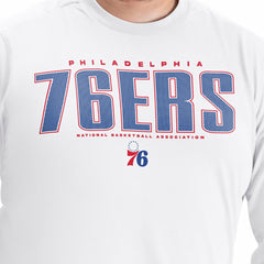 Philadelphia 76ers G-III Sports by Carl Banks Adaptive Printed Mesh Effect Long Sleeve T-Shirt