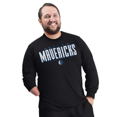 Dallas Mavericks G-III Sports by Carl Banks Adaptive Printed Mesh Effect Long Sleeve T-Shirt sale
