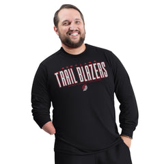 Portland Trail Blazers G-III Sports by Carl Banks Adaptive Printed Mesh Effect Long Sleeve T-Shirt