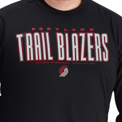 Portland Trail Blazers G-III Sports by Carl Banks Adaptive Printed Mesh Effect Long Sleeve T-Shirt