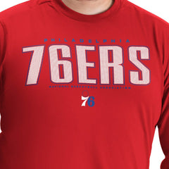 Philadelphia 76ers G-III Sports by Carl Banks Adaptive Printed Mesh Effect Long Sleeve T-Shirt