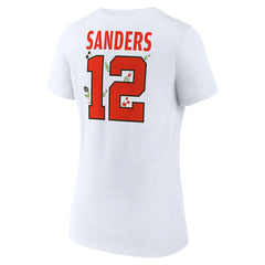 Shedeur Sanders Women's Floral Name & Number V-Neck T-Shirt - Cleveland Browns T-shirts