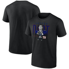 Jaxson Dart Humble Shadow Player Graphic T-Shirt - New York Giants T-shirts