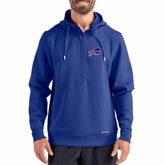 Cutter & Buck Roam Eco Half-Zip Recycled Pullover Hoodie - Buffalo Bills Hoodies