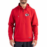 Cutter & Buck Roam Eco Half-Zip Recycled Pullover Hoodie - Kansas City Chiefs Hoodies