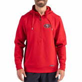 Cutter & Buck Roam Eco Half-Zip Recycled Pullover Hoodie - San Francisco 49ers Hoodies