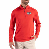 Cutter & Buck Coastline Epic Comfort Recycled Quarter-Zip Pullover - Kansas City Chiefs Pullover