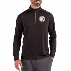 Cutter & Buck Coastline Epic Comfort Recycled Quarter-Zip Pullover - Pittsburgh Steelers Pullover