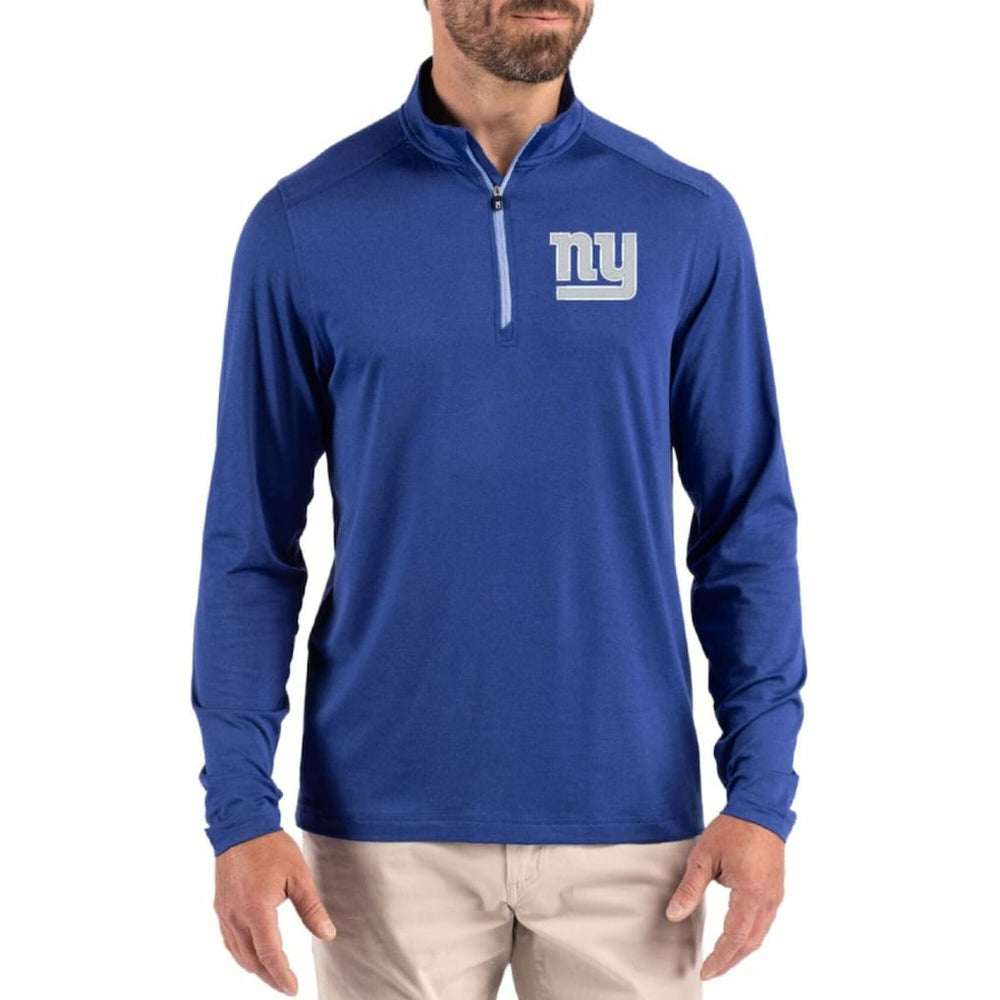 Cutter & Buck Coastline Epic Comfort Recycled Quarter-Zip Pullover - New York Giants Pullover
