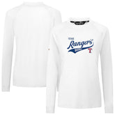 White Texas Rangers Levelwear Women's Slender Glide T-Shirt