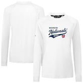 White Washington Nationals Levelwear Women's Slender Glide T-Shirt