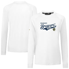 White Milwaukee Brewers Levelwear Women's Slender Glide T-Shirt