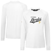 White Pittsburgh Pirates Levelwear Women's Slender Glide T-Shirt