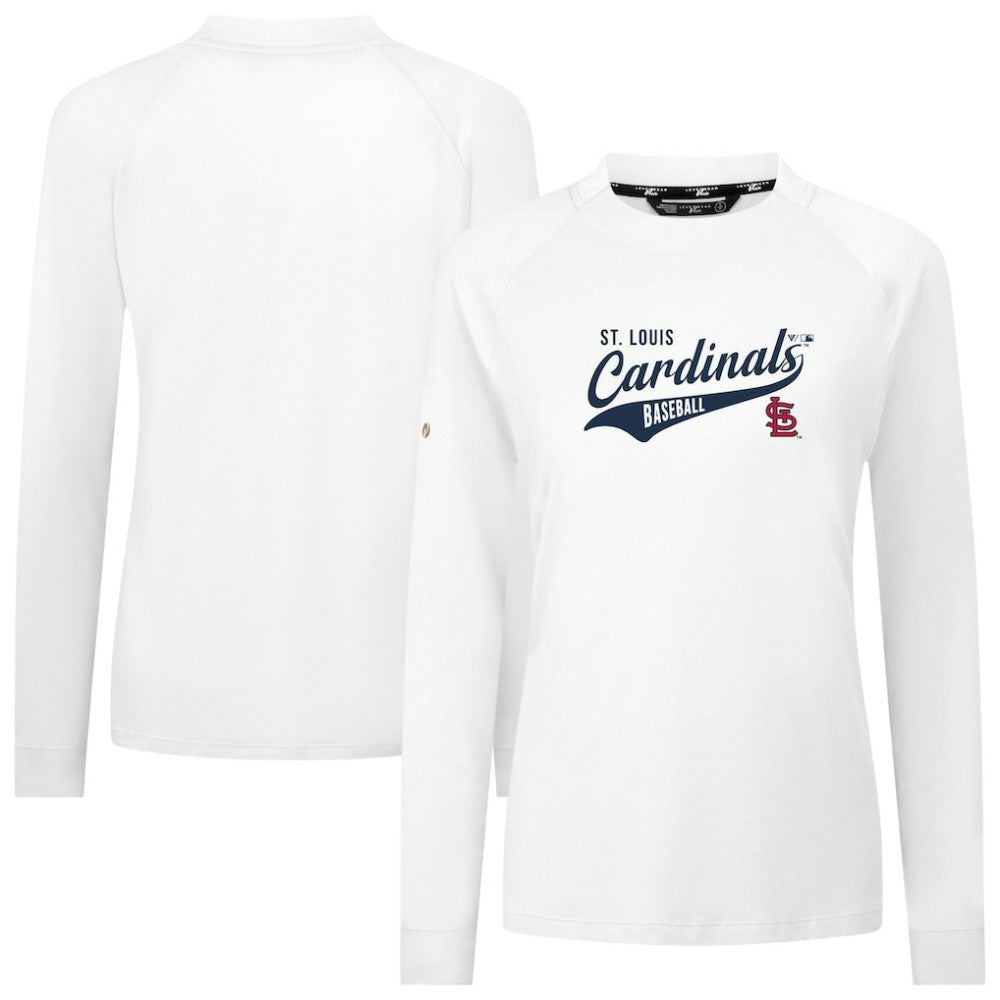 White St. Louis Cardinals Levelwear Women's Slender Glide T-Shirt