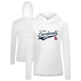 White St. Louis Cardinals Levelwear Women's Slender Glide Raglan Hoodie