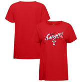 Red Texas Rangers Levelwear Women's Influx Sizzle T-Shirt