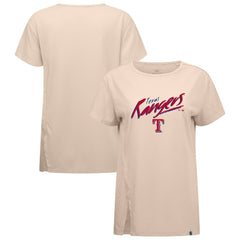Khaki Texas Rangers Levelwear Women's Influx Sizzle T-Shirt