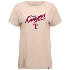 Khaki Texas Rangers Levelwear Women's Influx Sizzle T-Shirt
