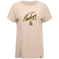 Khaki San Diego Padres Levelwear Women's Influx Sizzle T-Shirt