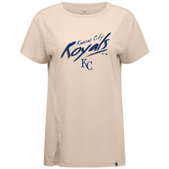 Khaki Kansas City Royals Levelwear Women's Influx Sizzle T-Shirt