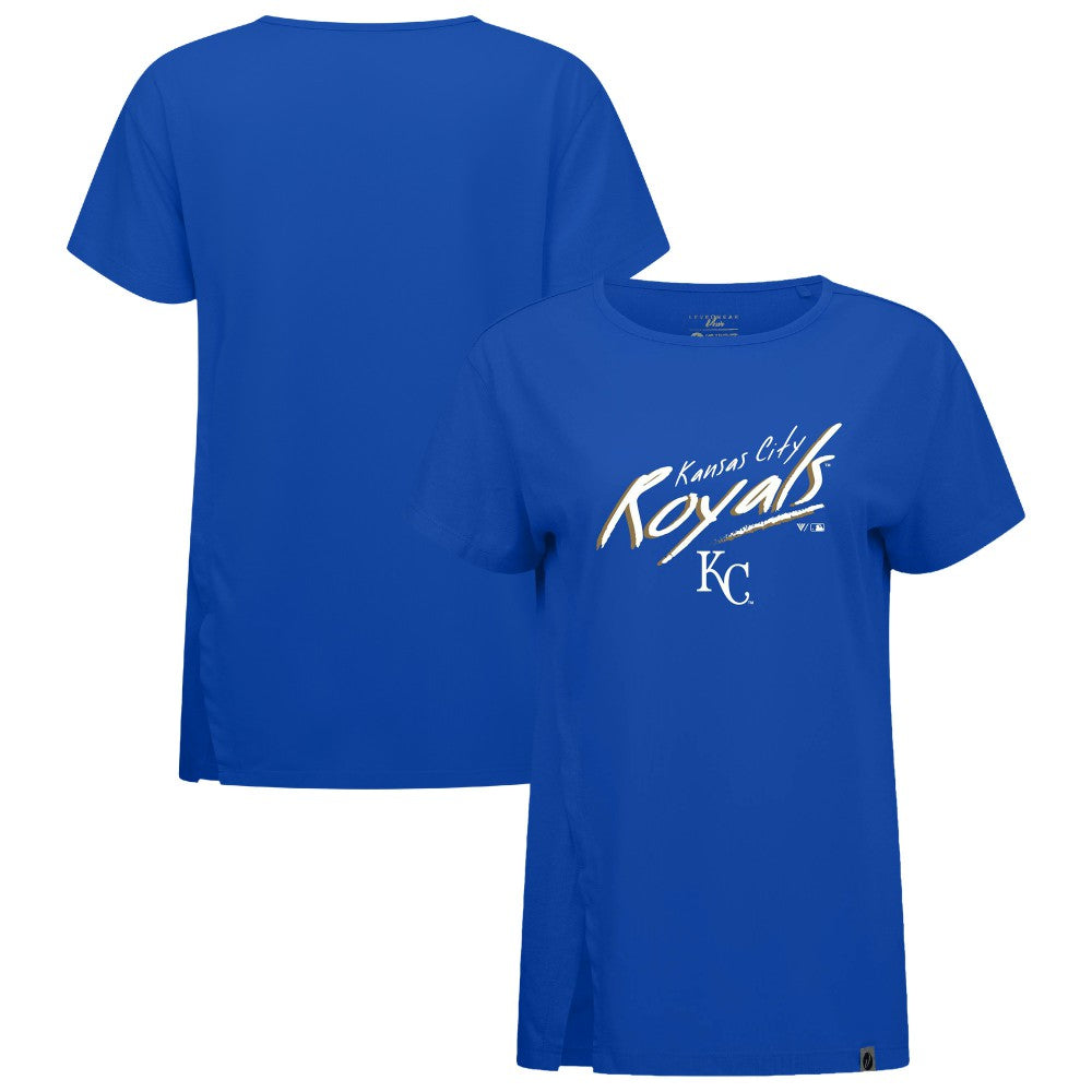 Royal Kansas City Royals Levelwear Women's Influx Sizzle T-Shirt