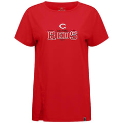 Red Cincinnati Reds Levelwear Women's Influx Journey T-Shirt