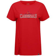 Red St. Louis Cardinals Levelwear Women's Influx Journey T-Shirt