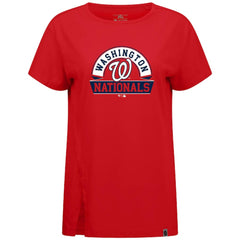 Red Washington Nationals Levelwear Women's Influx Banner Arch T-Shirt