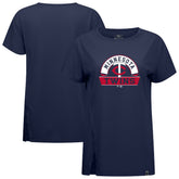 Navy Minnesota Twins Levelwear Women's Influx Banner Arch T-Shirt