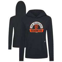 Black San Francisco Giants Levelwear Women's Relay Banner Arch Long Sleeve T-Shirt Hoodie