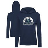 Navy Seattle Mariners Levelwear Women's Relay Banner Arch Long Sleeve T-Shirt Hoodie