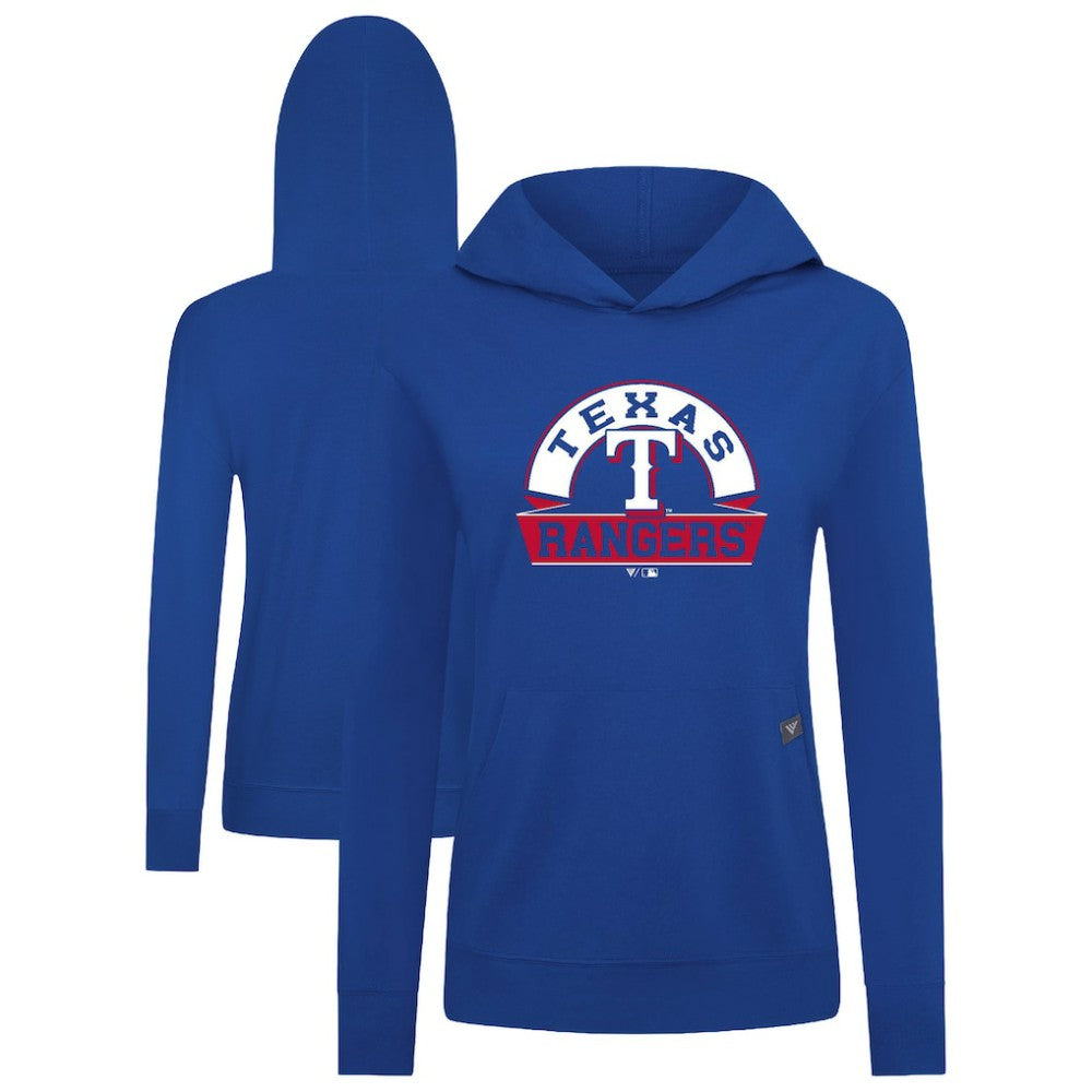 Royal Texas Rangers Levelwear Women's Relay Banner Arch Long Sleeve T-Shirt Hoodie