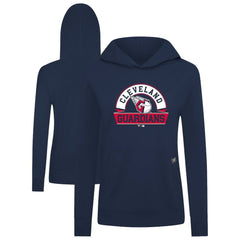 Navy Cleveland Guardians Levelwear Women's Relay Banner Arch Long Sleeve T-Shirt Hoodie