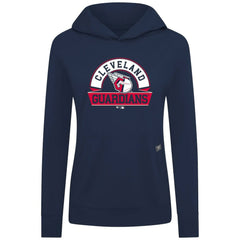 Navy Cleveland Guardians Levelwear Women's Relay Banner Arch Long Sleeve T-Shirt Hoodie
