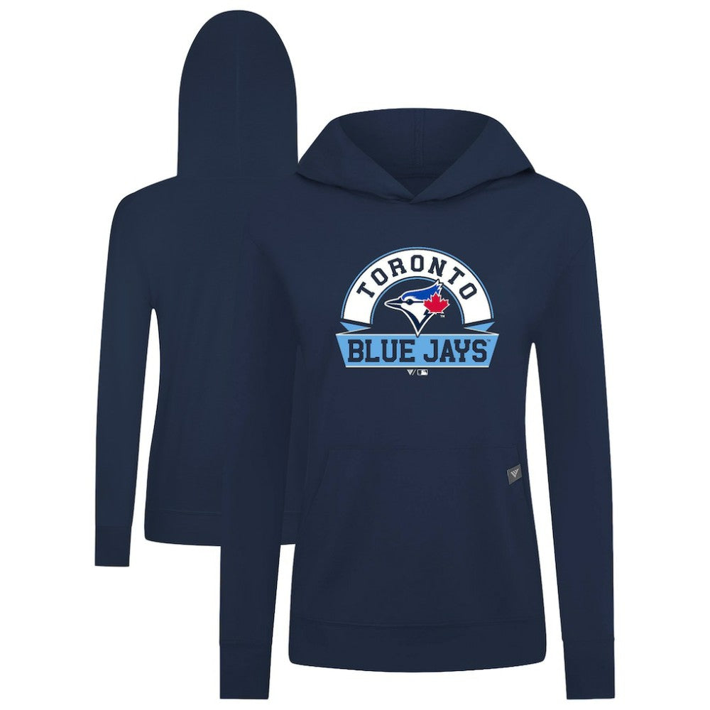 Royal Toronto Blue Jays Levelwear Women's Relay Banner Arch Long Sleeve T-Shirt Hoodie