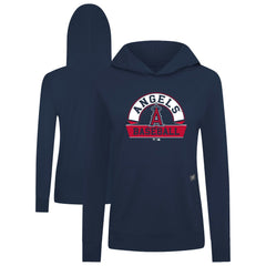 Navy Los Angeles Angels Levelwear Women's Relay Banner Arch Long Sleeve T-Shirt Hoodie